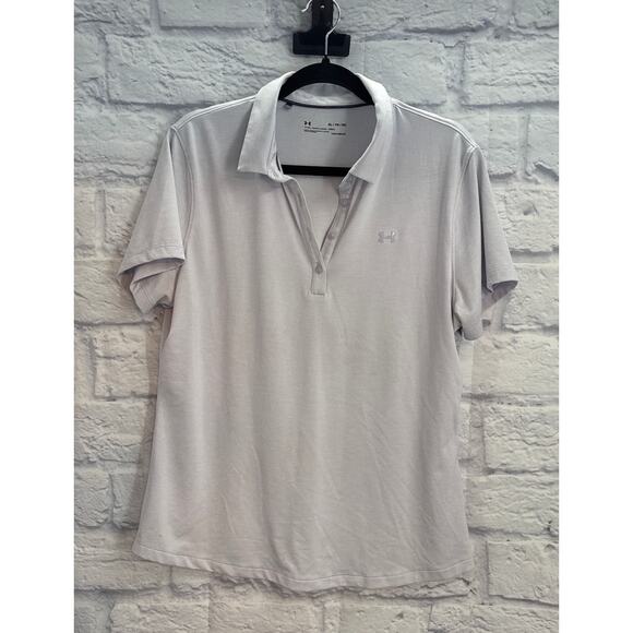 Women's Under Amour Polo Lilac XL - Picture 1 of 5